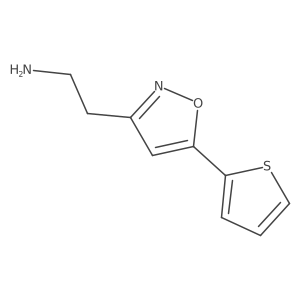 2-(5-Thiophen-2-yl-isoxazol-3-yl)-ethylamine结构式