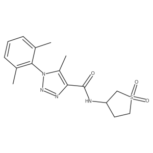 1-(2,6-dimethylphenyl)-N-(1,1-dioxidotetrahydrothiophen-3-yl)-5-methyl-1H-1,2,3-triazole-4-carboxamide结构式
