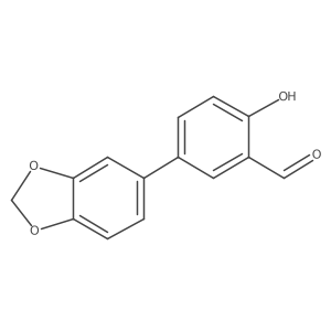 2-Formyl-4-(3,4-methylenedioxyphenyl)phenol Structure