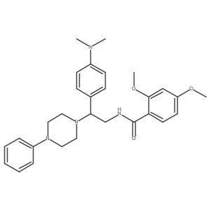 N-(2-(4-(dimethylamino)phenyl)-2-(4-phenylpiperazin-1-yl)ethyl)-2,4-dimethoxybenzamide Structure