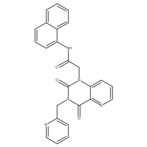 2-(2,4-dioxo-3-(pyridin-2-ylmethyl)-3,4-dihydropyrido[3,2-d]pyrimidin-1(2H)-yl)-N-(naphthalen-1-yl)acetamide Structure