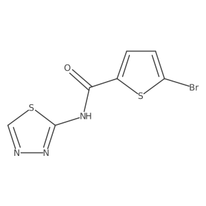 O=C(Nc1nncs1)c1ccc(Br)s1结构式
