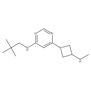 6-(3-(Methylamino)azetidin-1-yl)-N-neopentylpyrimidin-4-amine Structure