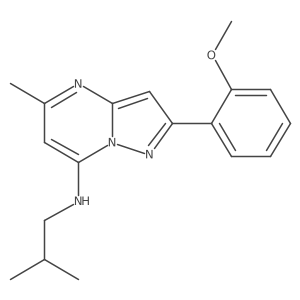 N-isobutyl-2-(2-methoxyphenyl)-5-methylpyrazolo[1,5-a]pyrimidin-7-amine Structure