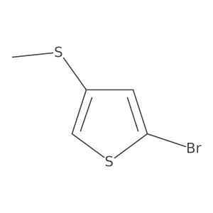 2-Bromo-4-(methylthio)thiophene Structure