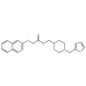 N-((1-(furan-2-ylmethyl)piperidin-4-yl)methyl)-2-(naphthalen-2-yloxy)acetamide Structure