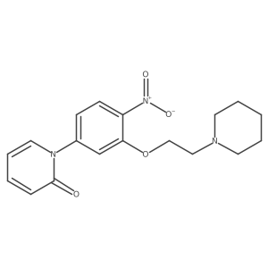 1-(4-nitro-3-(2-(piperidin-1-yl)ethoxy)phenyl)pyridin-2(1H)-one Structure