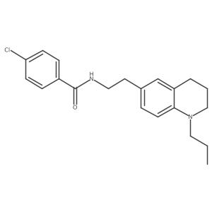 4-chloro-N-(2-(1-propyl-1,2,3,4-tetrahydroquinolin-6-yl)ethyl)benzamide结构式