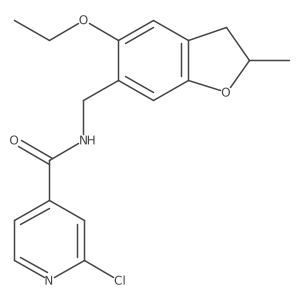 2-chloro-N-[(5-ethoxy-2-methyl-2,3-dihydro-1-benzofuran-6-yl)methyl]pyridine-4-carboxamide结构式