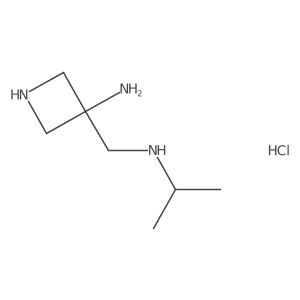 3-{[(1-Methylethyl)amino]methyl}azetidin-3-amine hydrochloride结构式