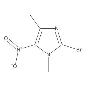 2-Bromo-1,4-dimethyl-5-nitro-1H-imidazole Structure