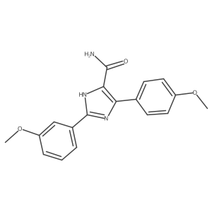 2-(3-methoxyphenyl)-4-(4-methoxyphenyl)-1H-imidazole-5-carboxamide结构式
