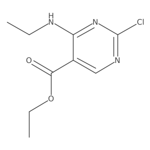 Ethyl 2-chloro-4-(ethylamino)pyrimidine-5-carboxylate Structure