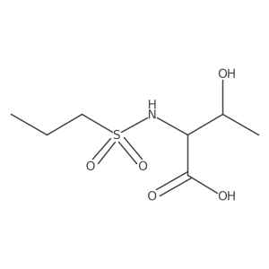 N-(Propylsulfonyl)-L-threonine结构式