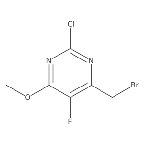 4-(Bromomethyl)-2-chloro-5-fluoro-6-methoxypyrimidine Structure