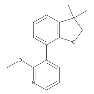 3-(3,3-Dimethyl-2,3-dihydrobenzofuran-7-yl)-2-methoxypyridine结构式