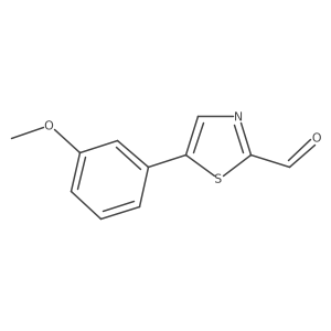 5-(3-Methoxyphenyl)thiazole-2-carbaldehyde Structure