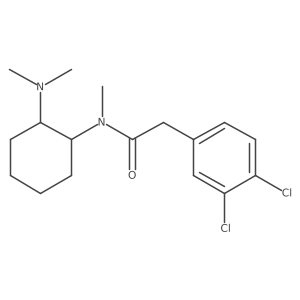 2-(3,4-dichlorophenyl)-N-[2-(dimethylamino)cyclohexyl]-N-methylacetamide Structure