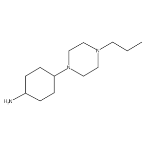 4-(4-Propyl-1-piperazinyl)cyclohexanamine Structure
