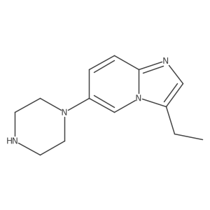 Imidazo[1,2-a]pyridine,3-ethyl-6-(1-piperazinyl)-结构式