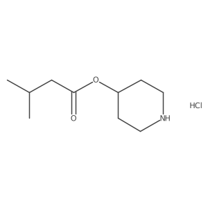 4-Piperidinyl 3-methylbutanoate hydrochloride结构式