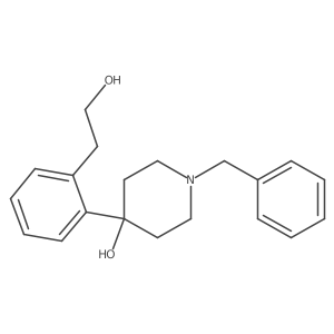 4-[2-(Hydroxyethyl)phenyl]-1-benzylpiperidin-4-ol Structure
