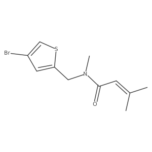 n-((4-Bromothiophen-2-yl)methyl)-n,3-dimethylbut-2-enamide Structure
