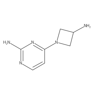4-(3-Amino-1-azetidinyl)-2-pyrimidinamine结构式