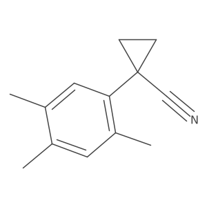 1-(2,4,5-Trimethylphenyl)cyclopropane-1-carbonitrile结构式