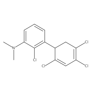 [2-Chloro-3-(2,4,5-trichloro-cyclohexa-2,4-dienyl)phenyl]-dimethylamine结构式