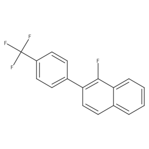 1-Fluoro-2-(4-(trifluoromethyl)phenyl)naphthalene Structure