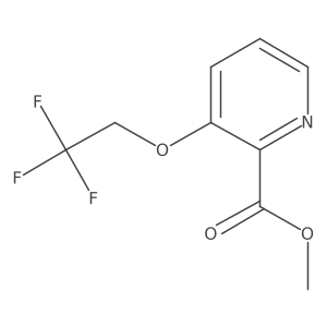 3-(2,2,2-Trifluoro-ethoxy)-pyridine-2-carboxylic acid methyl ester Structure