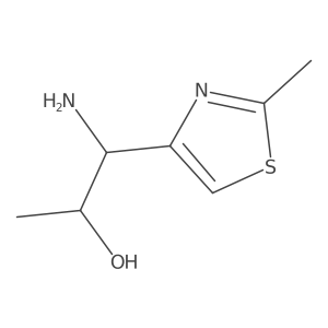 1-Amino-1-(2-methyl-1,3-thiazol-4-yl)propan-2-ol Structure