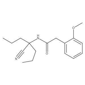 N-(1-cyano-1-propylbutyl)-2-(2-methoxyphenyl)acetamide结构式