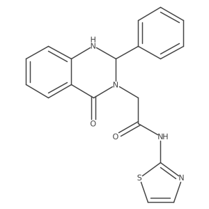 2-(4-oxo-2-phenyl-1,4-dihydroquinazolin-3(2H)-yl)-N-(1,3-thiazol-2-yl)acetamide Structure
