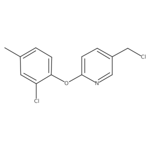 5-(Chloromethyl)-2-(2-chloro-4-methylphenoxy)pyridine Structure