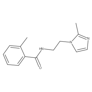 2-methyl-N-[2-(2-methyl-1H-imidazol-1-yl)ethyl]benzamide Structure