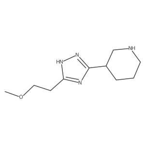 3-(5-(2-Methoxyethyl)-4H-1,2,4-triazol-3-yl)piperidine Structure