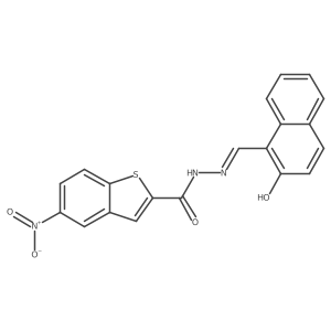 (E)-N'-((2-hydroxynaphthalen-1-yl)methylene)-5-nitrobenzo[b]thiophene-2-carbohydrazide Structure