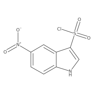5-nitro-1H-indole-3-sulfonyl chloride Structure