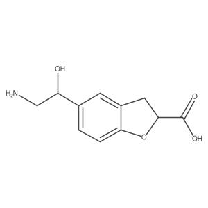 5-(2-Amino-1-hydroxyethyl)-2,3-dihydro-2-benzofurancarboxylic acid结构式