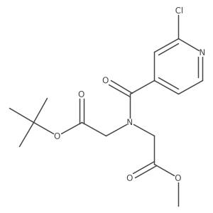 methyl 2-{N-[2-(tert-butoxy)-2-oxoethyl]-1-(2-chloropyridin-4-yl)formamido}acetate Structure