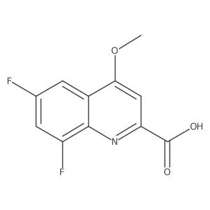 6,8-Difluoro-4-methoxyquinoline-2-carboxylic acid Structure