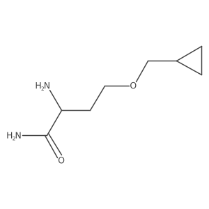 2-Amino-4-(cyclopropylmethoxy)butanamide结构式