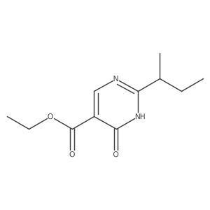 Ethyl 2-(sec-butyl)-6-oxo-1,6-dihydropyrimidine-5-carboxylate Structure