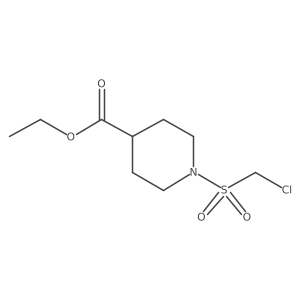 Ethyl 1-chloromethanesulfonylpiperidine-4-carboxylate结构式