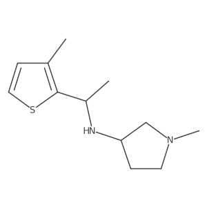 1-methyl-N-[1-(3-methylthiophen-2-yl)ethyl]pyrrolidin-3-amine Structure