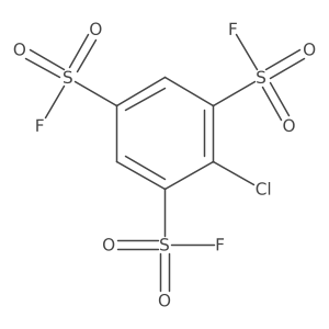 2-chlorobenzene-1,3,5-trisulfonyl fluoride Structure