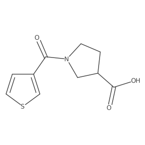 1-(Thiophene-3-carbonyl)pyrrolidine-3-carboxylic acid Structure