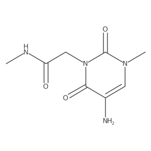 2-(5-Amino-3-methyl-2,6-dioxo-3,6-dihydropyrimidin-1(2h)-yl)-N-methylacetamide Structure